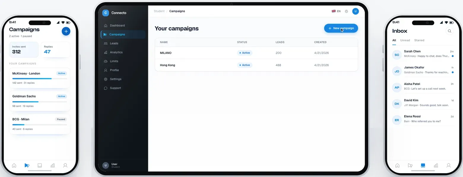 Build your campaign in one minute.